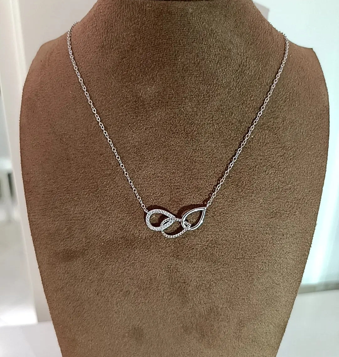Collana 3 gocce intrecciate