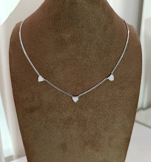 Collana 3 cuori