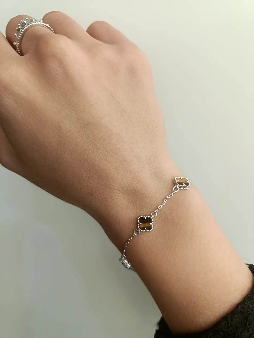 BRACCIALE SMALL FLOWER ARGENTO