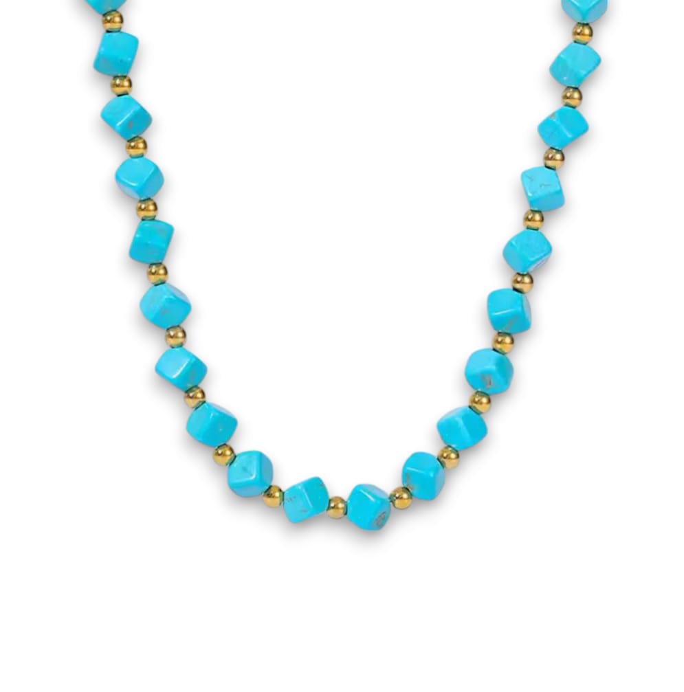 Collana girocollo turchese