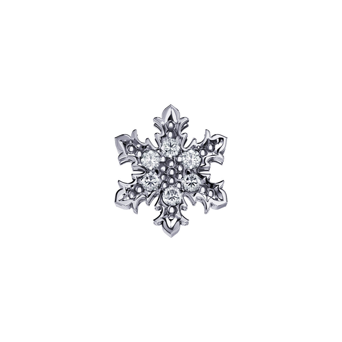 Fiocco di Neve in oro bianco e diamanti