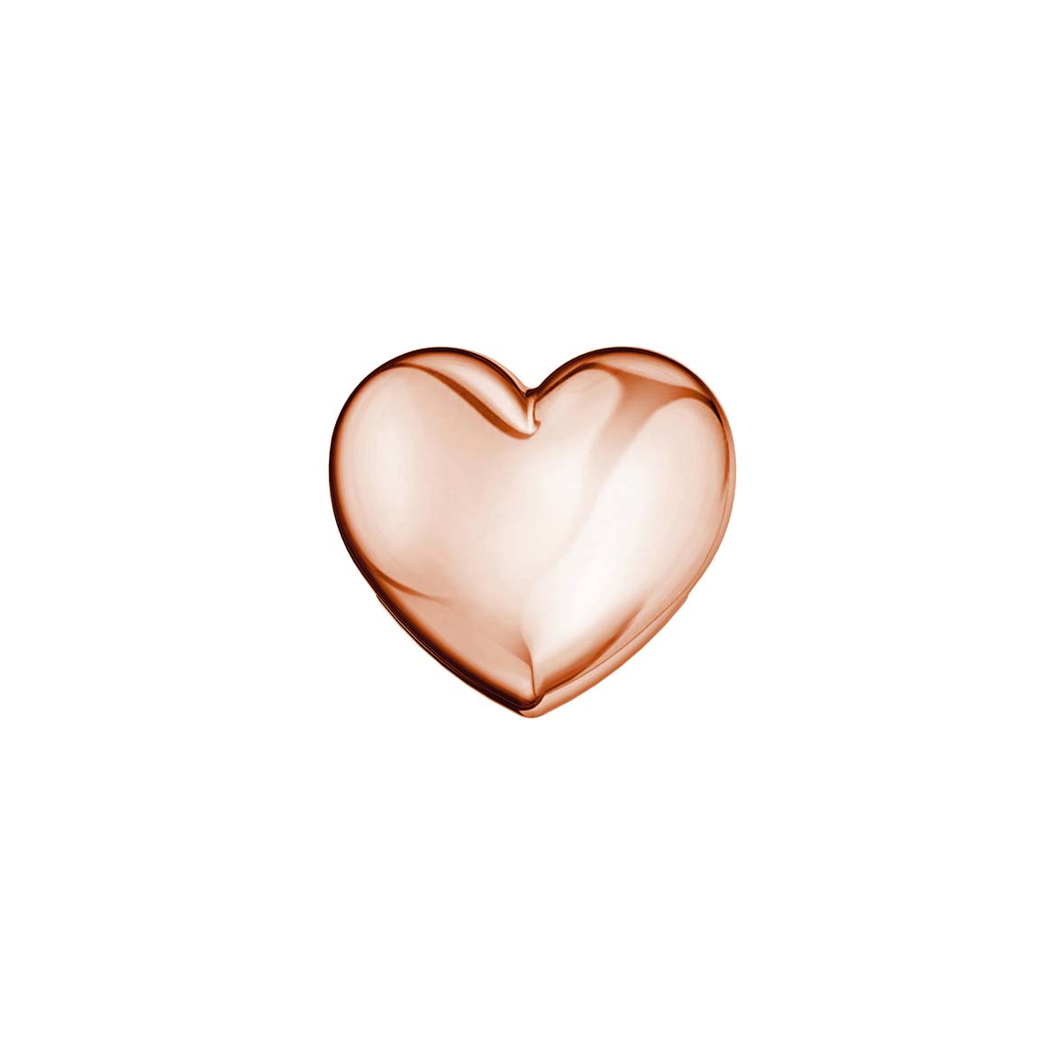 Cuore semplice in oro rosa