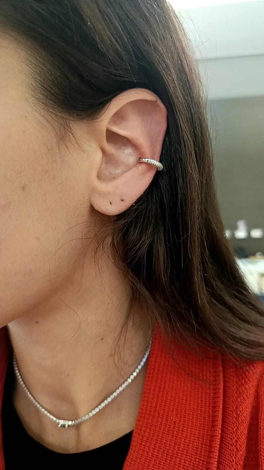 EAR CUFF LUXURY ARGENTO