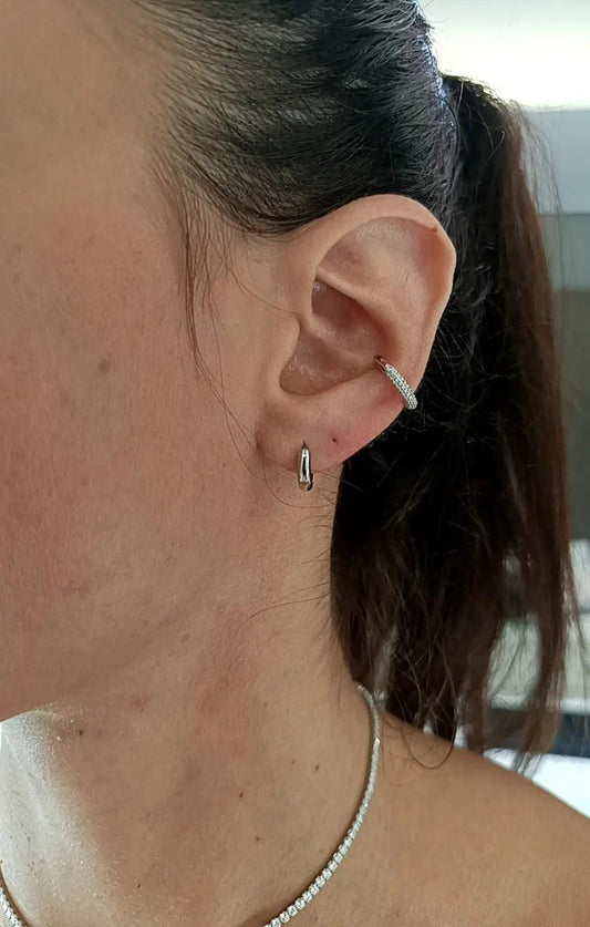 HOOPS LISCI MINI ARGENTO