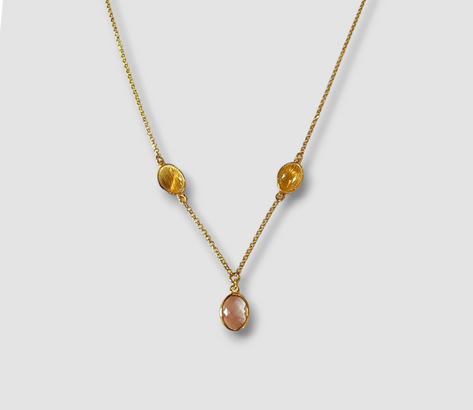Collana petalo rosa