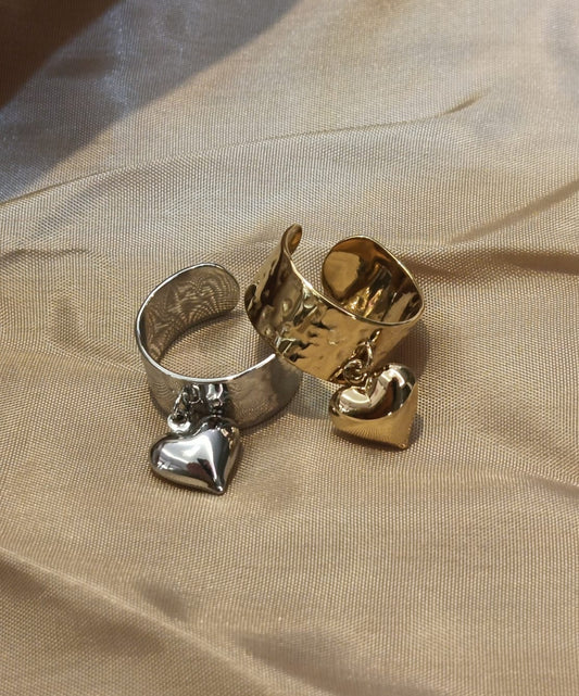 Anello fascia+ cuore sonaglio