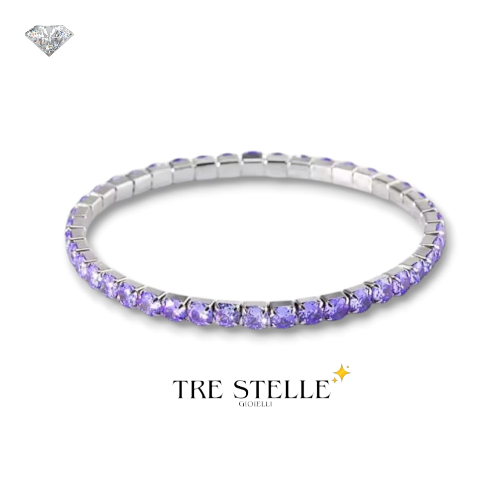 Bracciale tennis lilla
