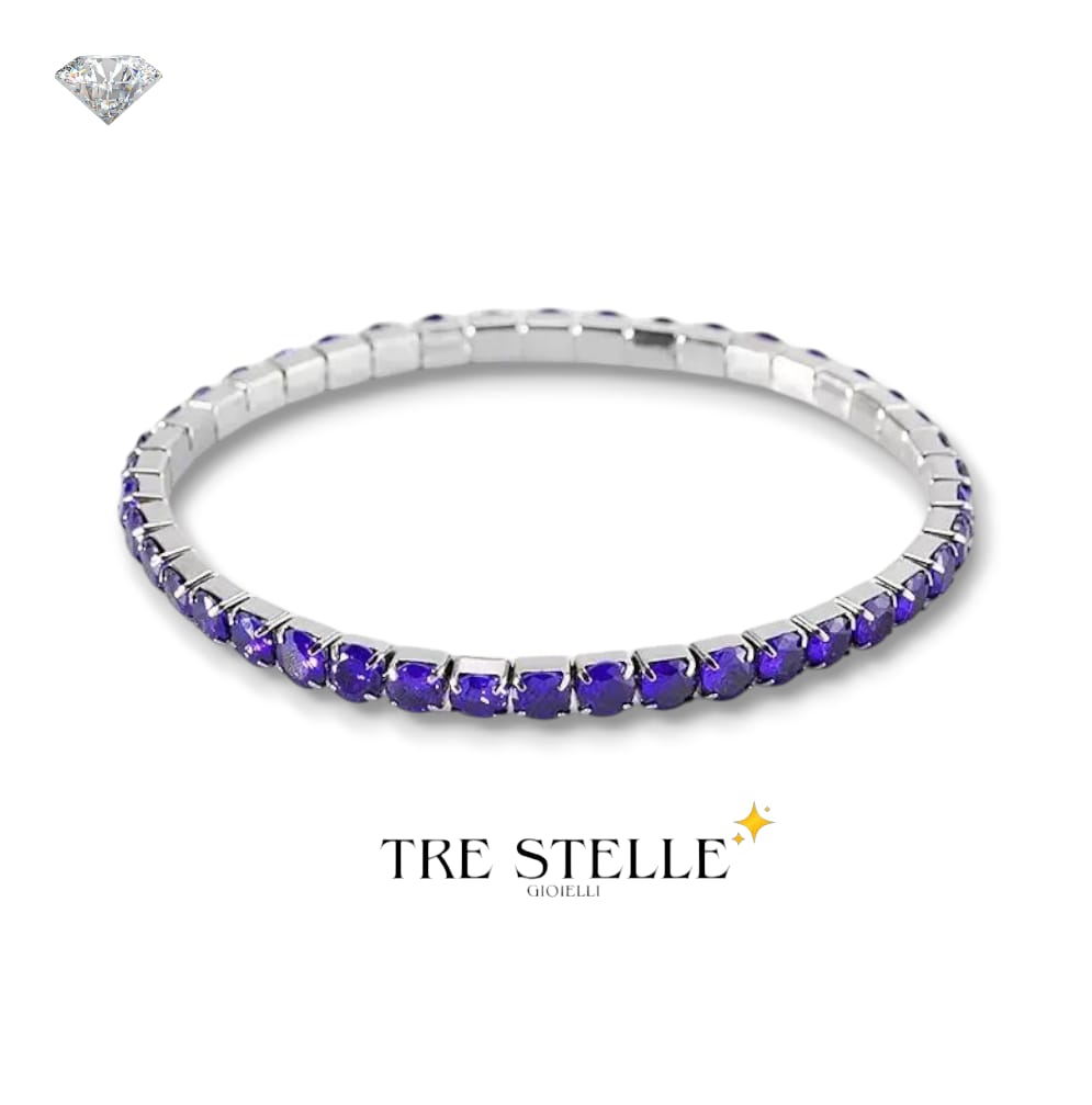 Bracciale tennis viola