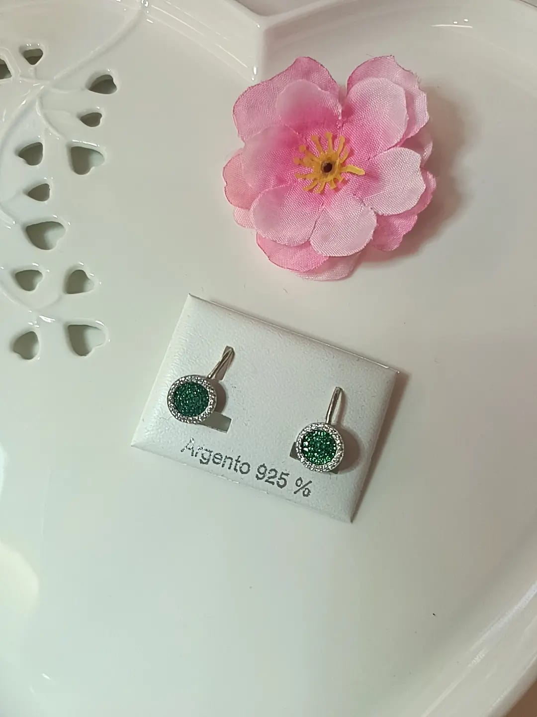 ORECCHINI IRIS TONDO ARGENTO