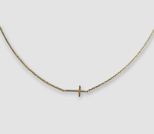 Collana croce orizzontale