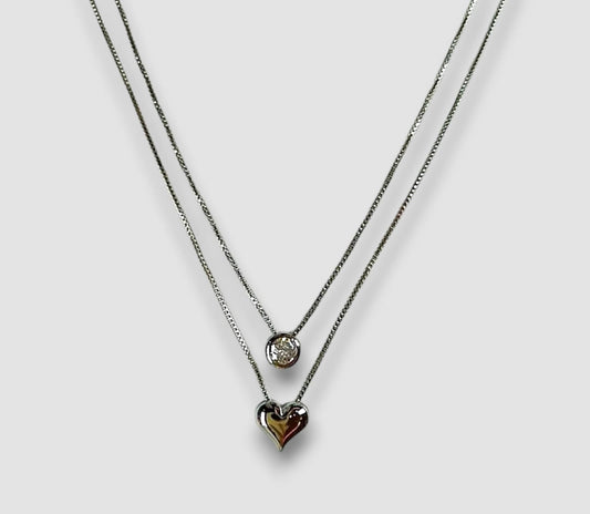 Collana duo scintillante