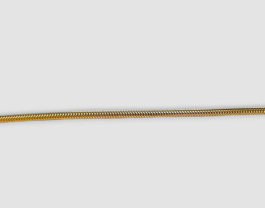BRACCIALE CODA DI TOPO PLACCATO ORO