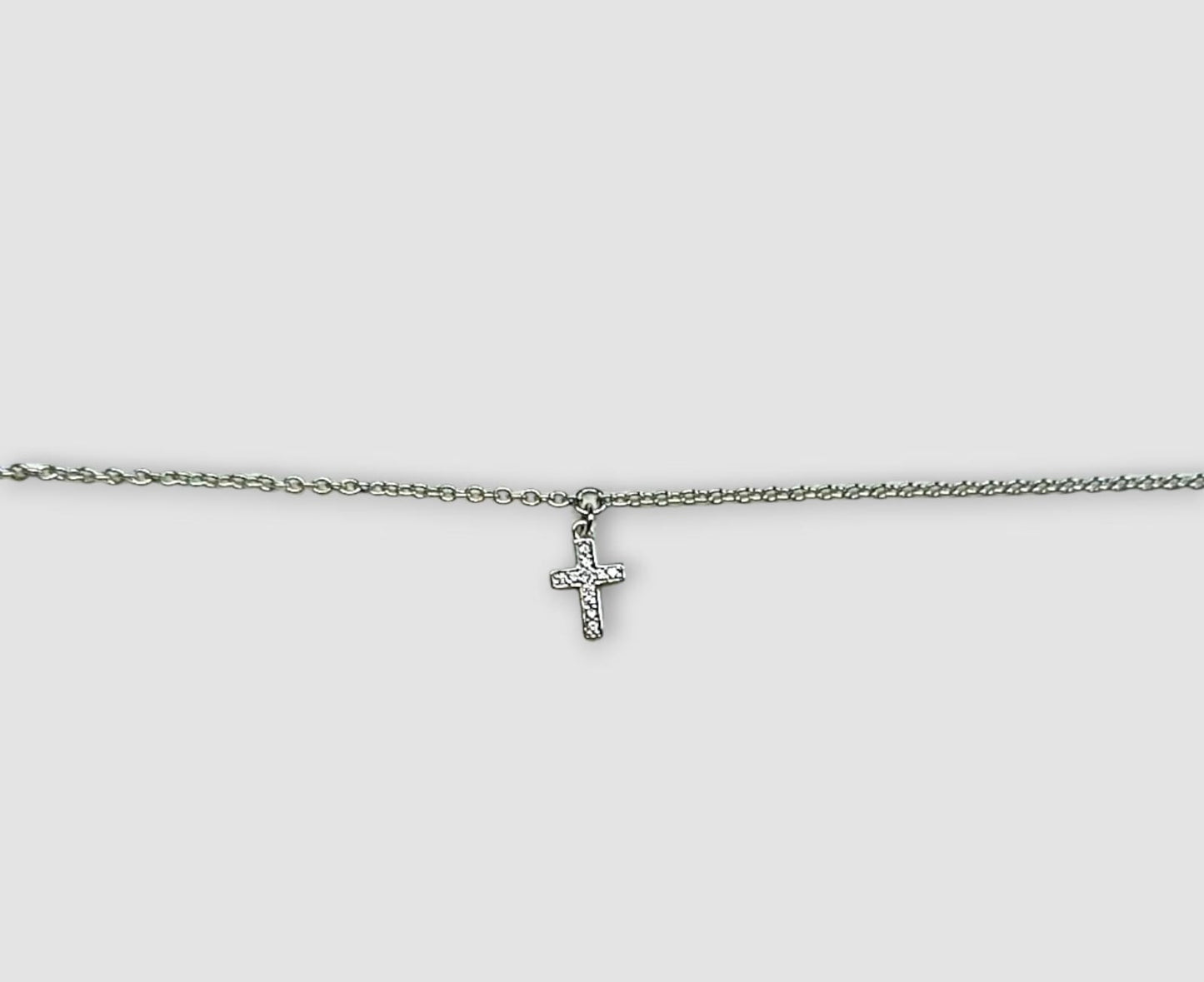 BRACCIALE CROCE ARGENTO