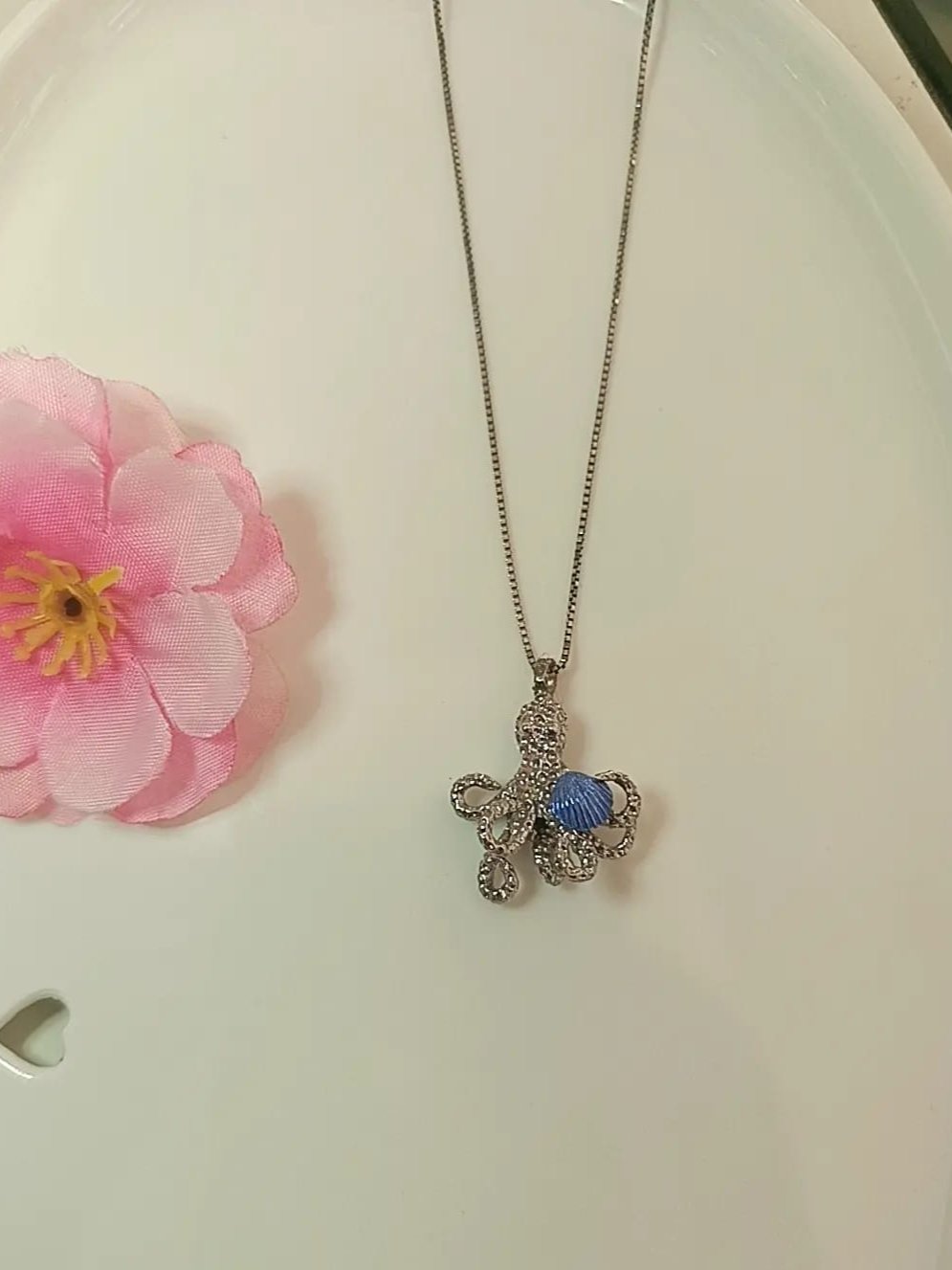 Collana polpo argento