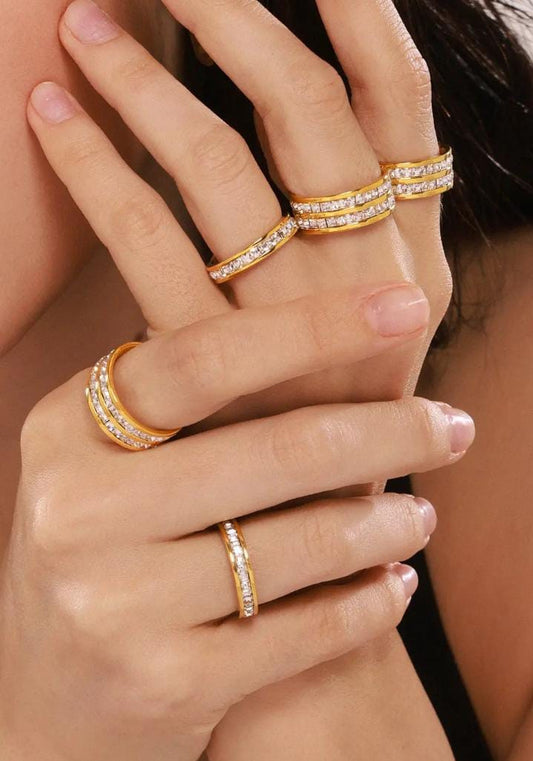 Anello doppia fascia luxury