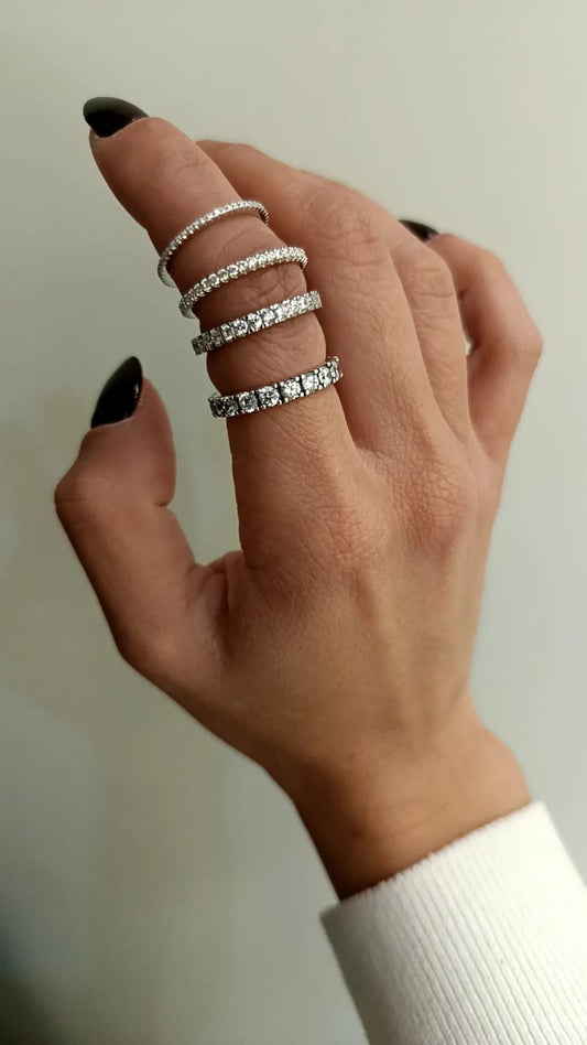 ANELLO VERETTA ARGENTO