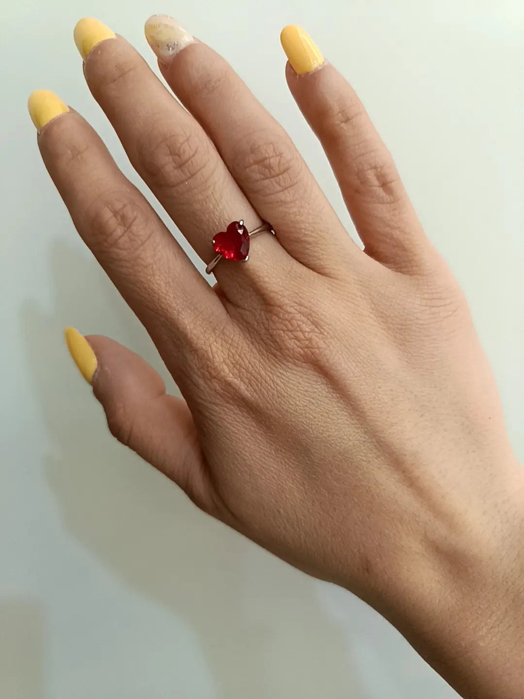 ANELLO LOVELY ROSSO ARGENTO