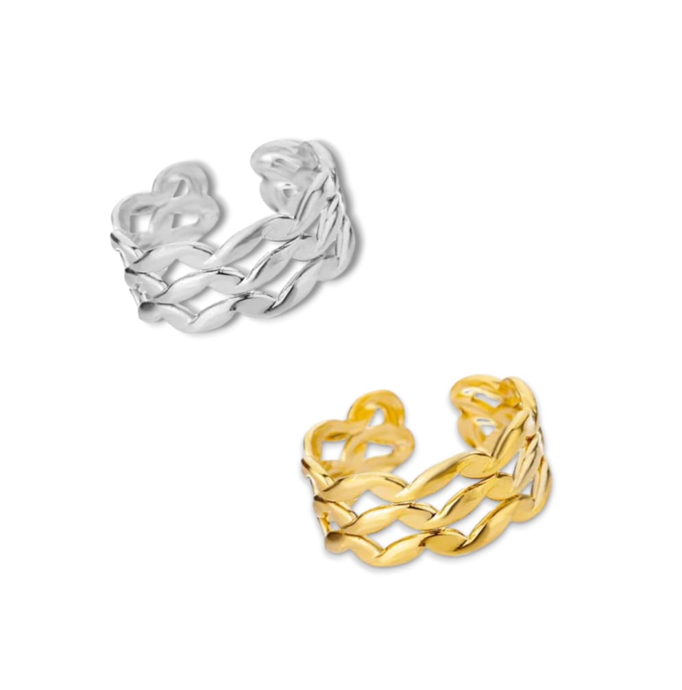 Anello fascia intrecciata