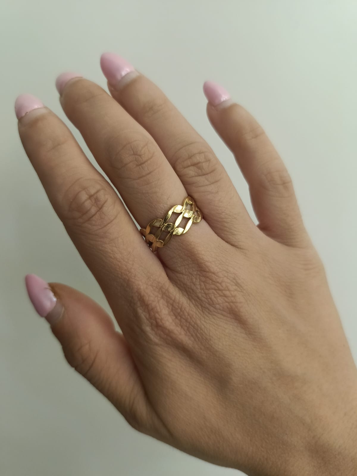 Anello fascia intrecciata