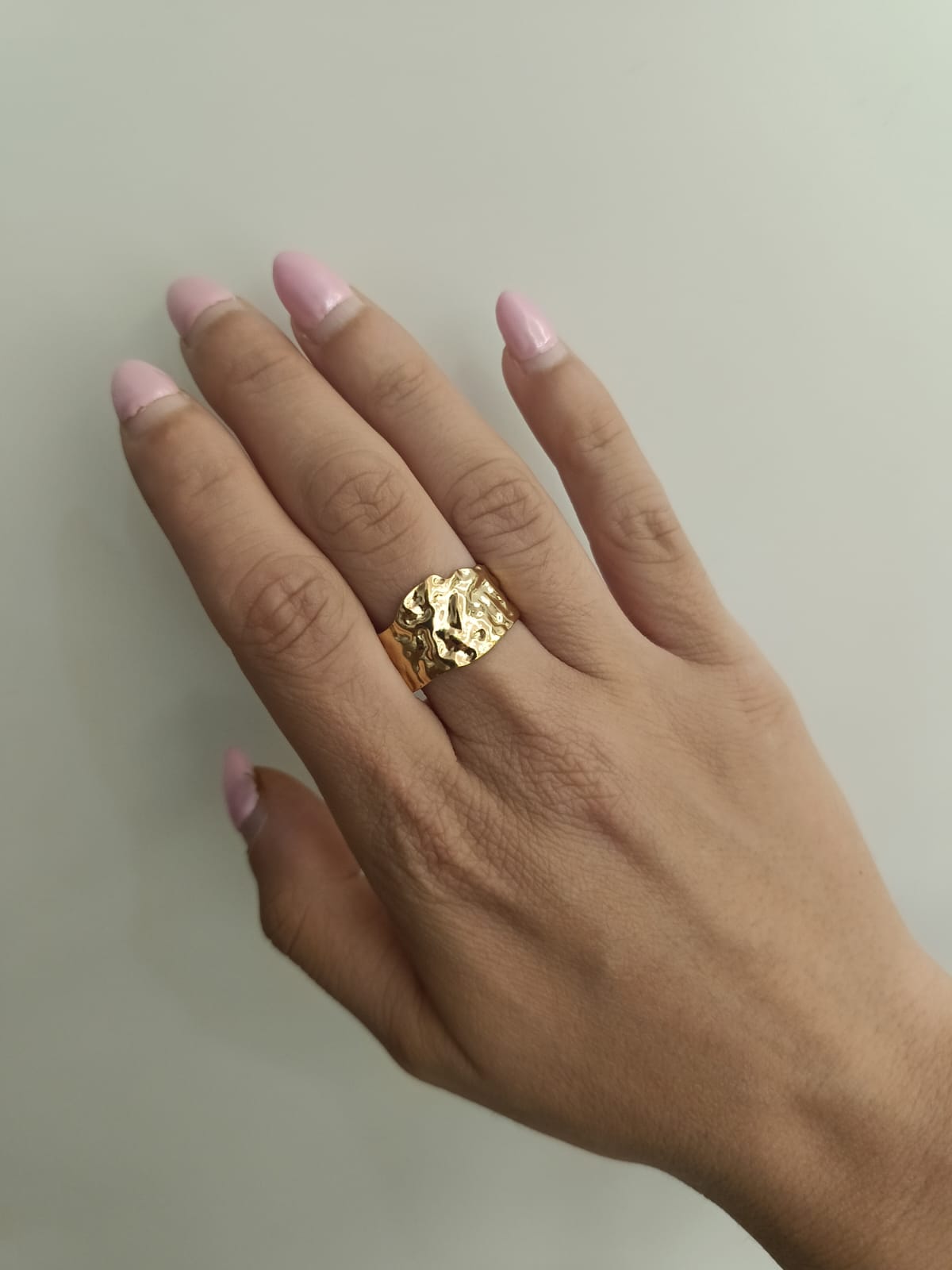 Anello martellato big