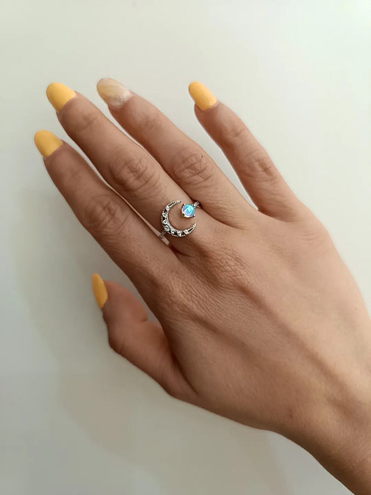 ANELLO INCANTO DI LUNA ARGENTO