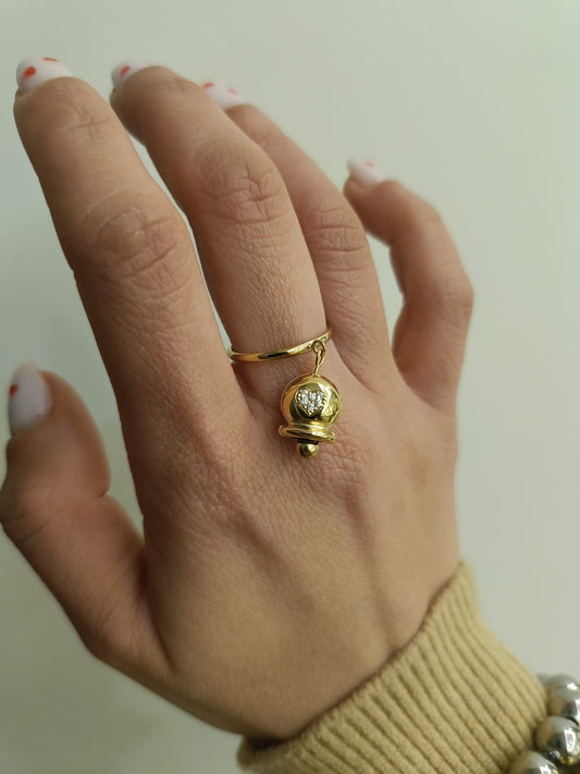 Anello campanella con sonaglio