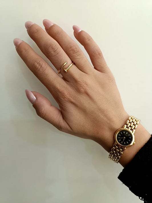 ANELLO CHIODO ORO GIALLO 18 KT