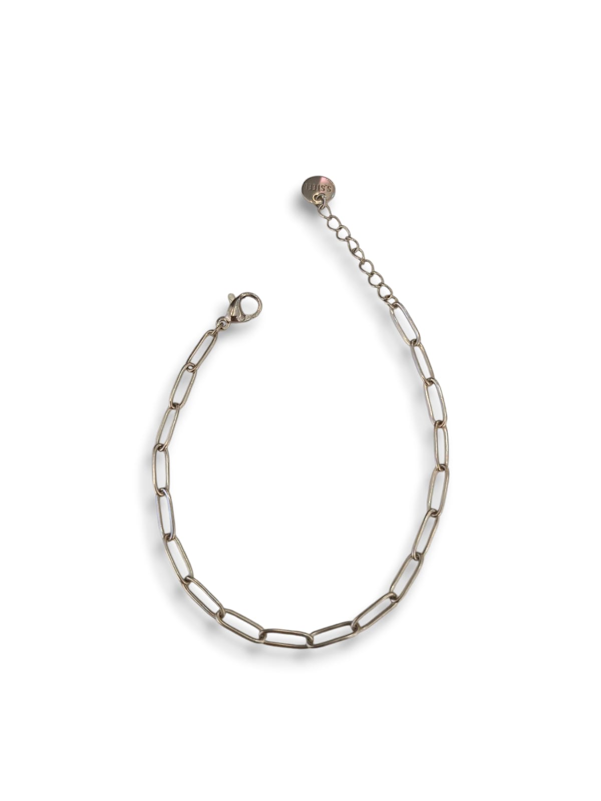 Base bracciale catena slim silver