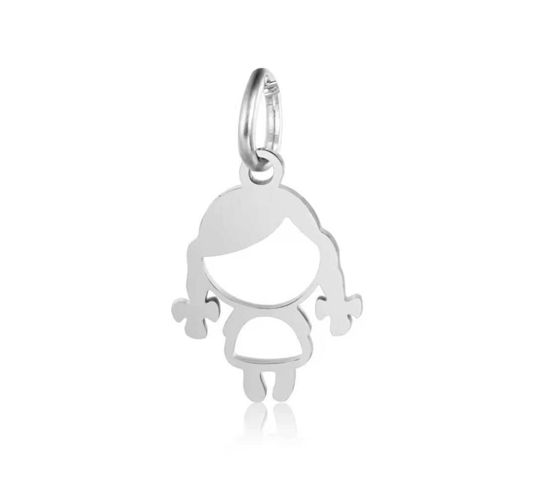 Ciondolo bimba silver