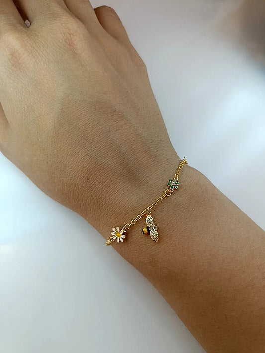 BRACCIALE APINA PLACCATO ORO