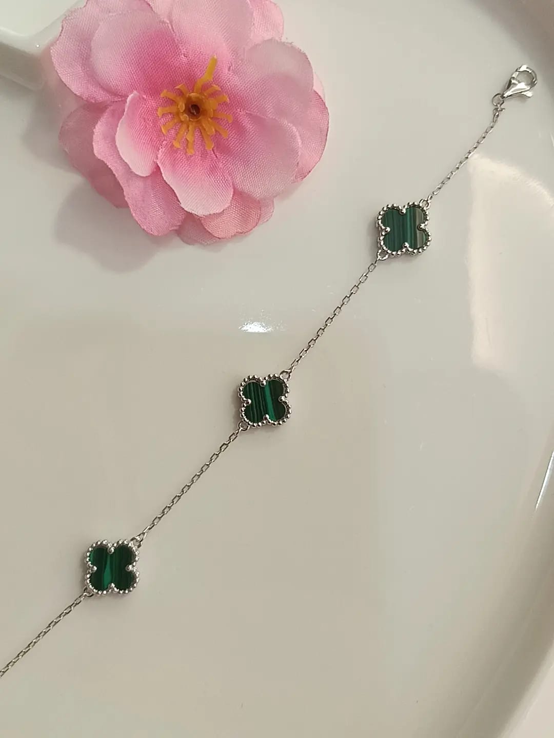 BRACCIALE BIG FLOWER ARGENTO