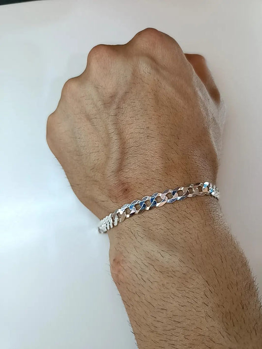BRACCIALE MAXI GROUMETTE ARGENTO