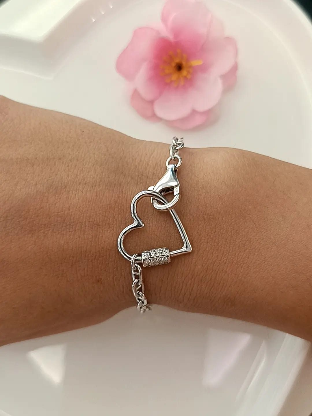 BRACCIALE BIG HEART ARGENTO