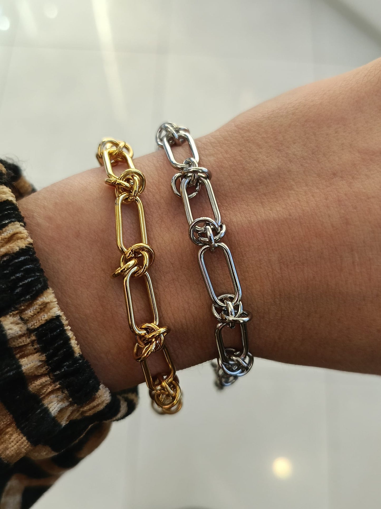 Bracciale catena intreccio