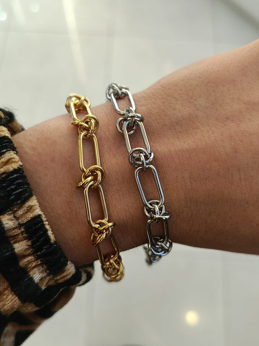 Bracciale catena intreccio