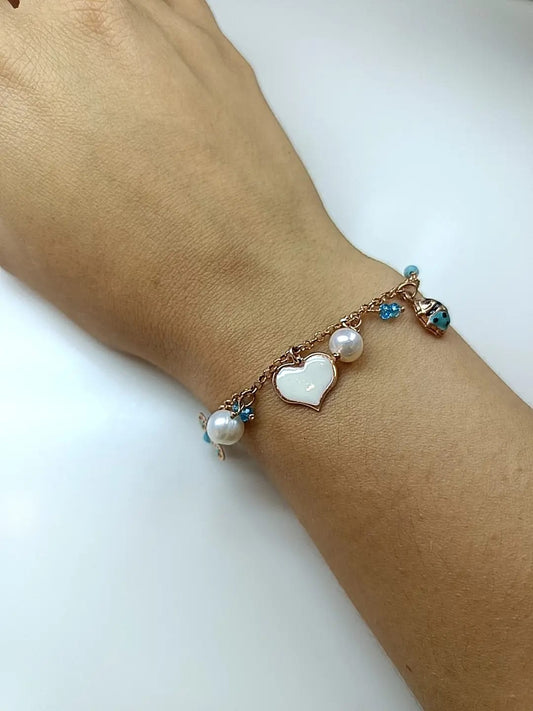 BRACCIALE SERENITA' PLACCATO ORO ROSA