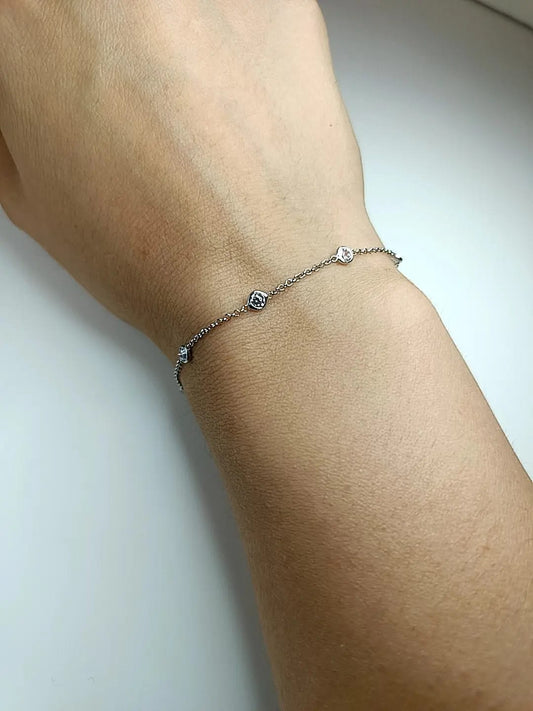BRACCIALE LUCE ORO BIANCO