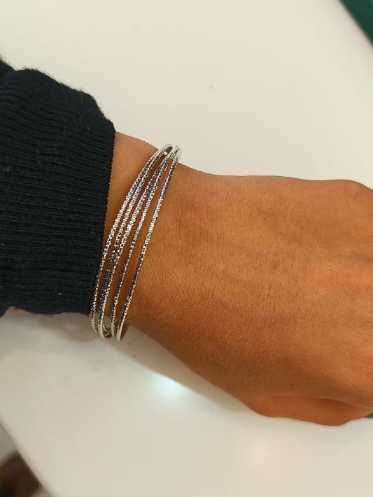 BRACCIALE MULTIFILO ARGENTO