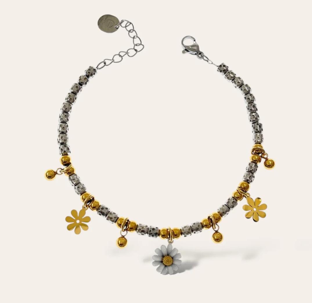 Bracciale pepite margherite
