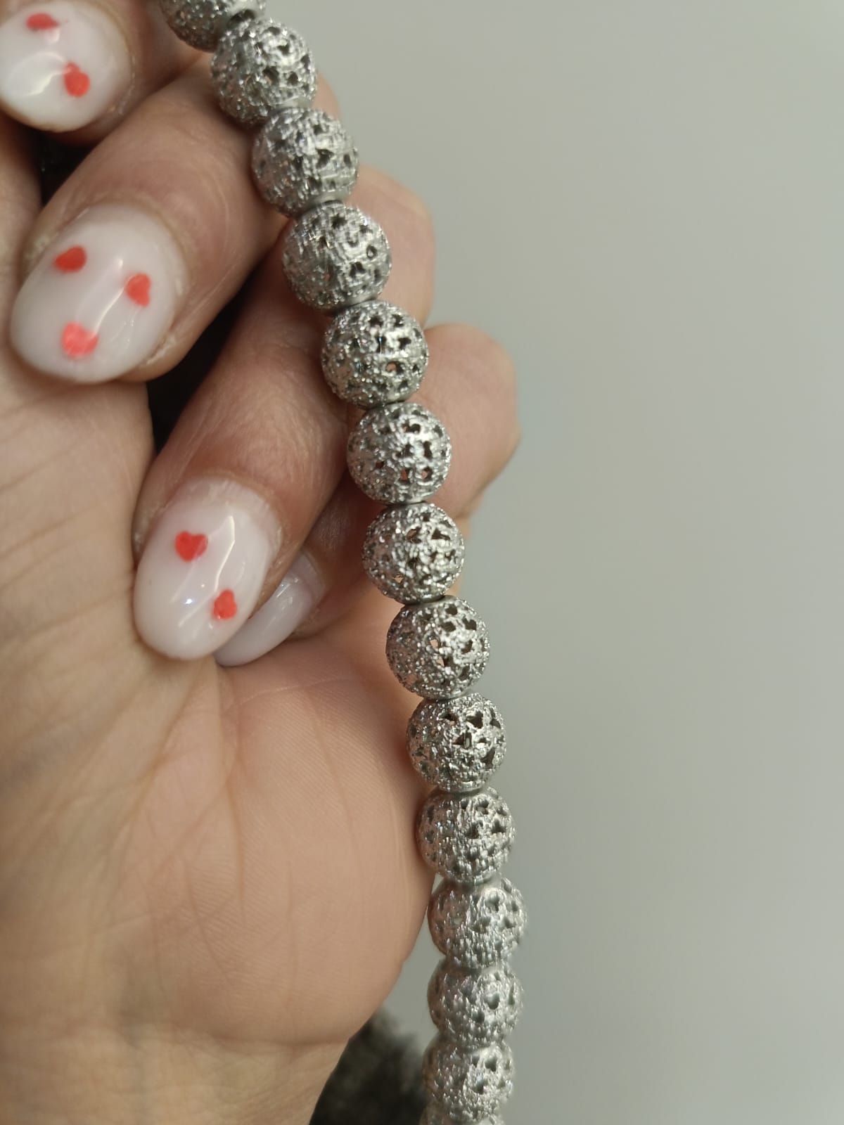 Bracciale sfera diamantata argento