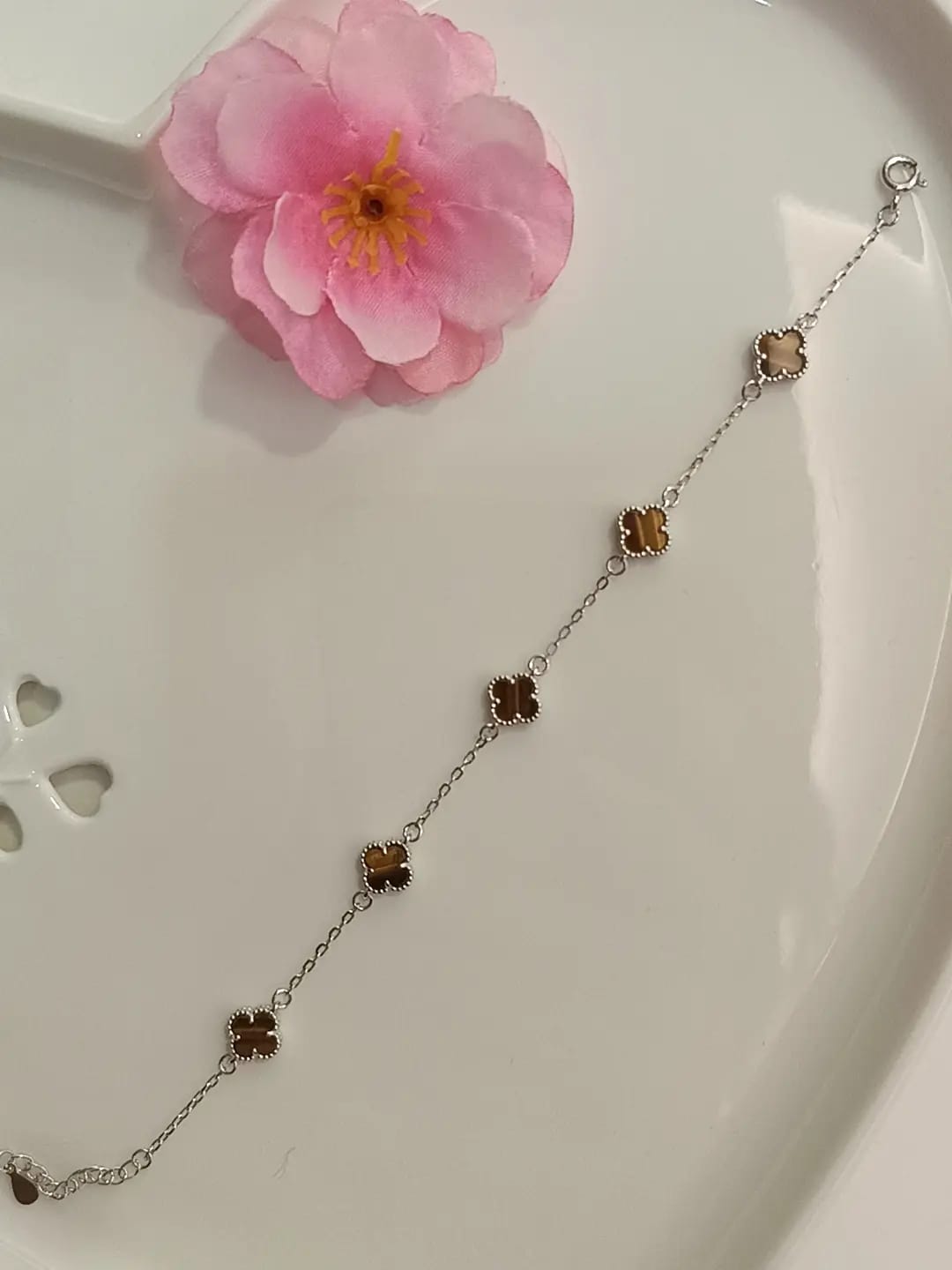 BRACCIALE SMALL FLOWER ARGENTO