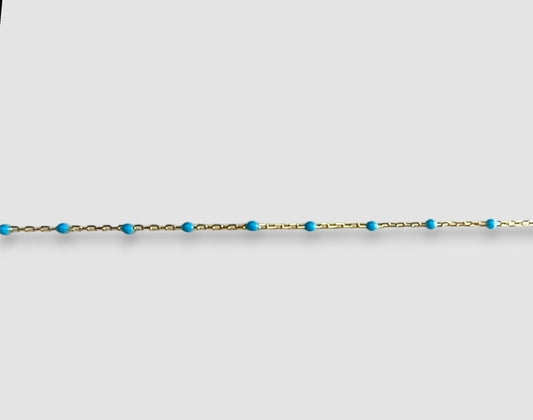 BRACCIALE TOCCO DI TURCHESE ORO GIALLO