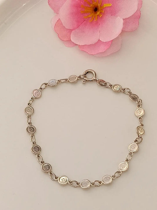 BRACCIALE BOTTONE ARGENTO