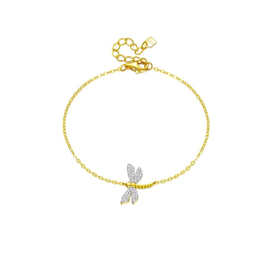 BRACCIALE LIBELLULA PLACCATO ORO