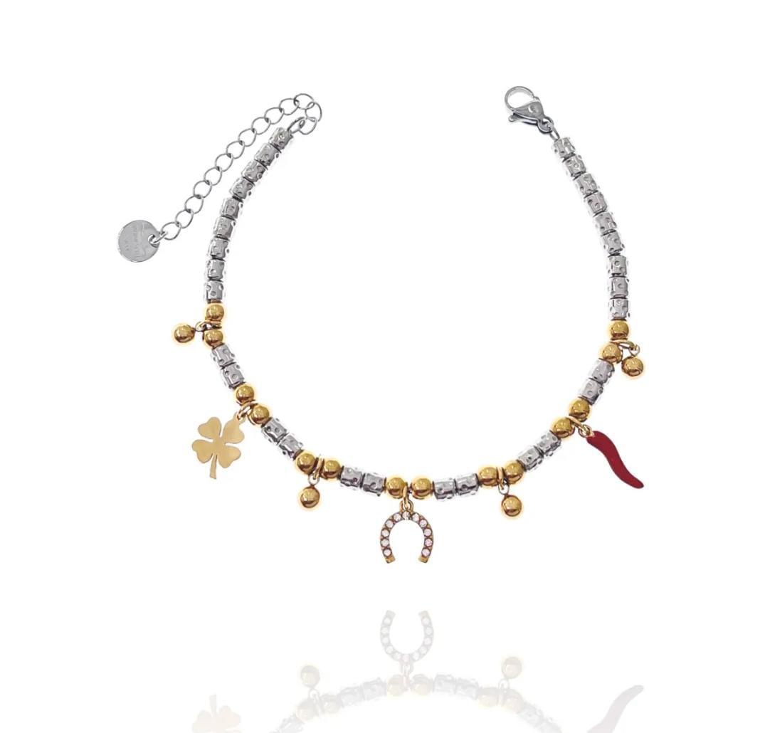 Bracciale pepite portafortuna