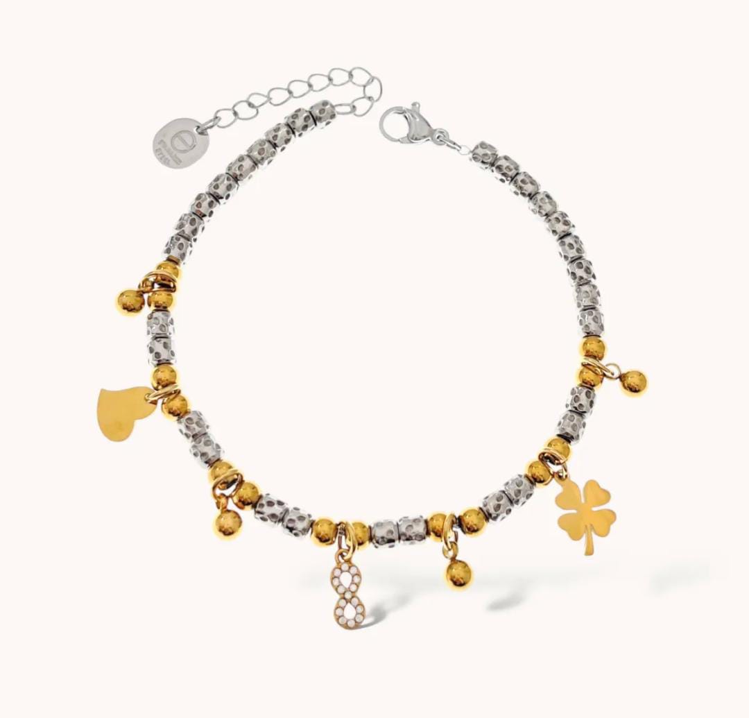 Bracciale pepite infinito