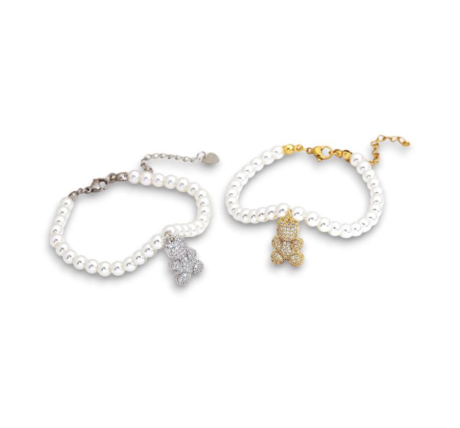 Bracciale teddyno perlato