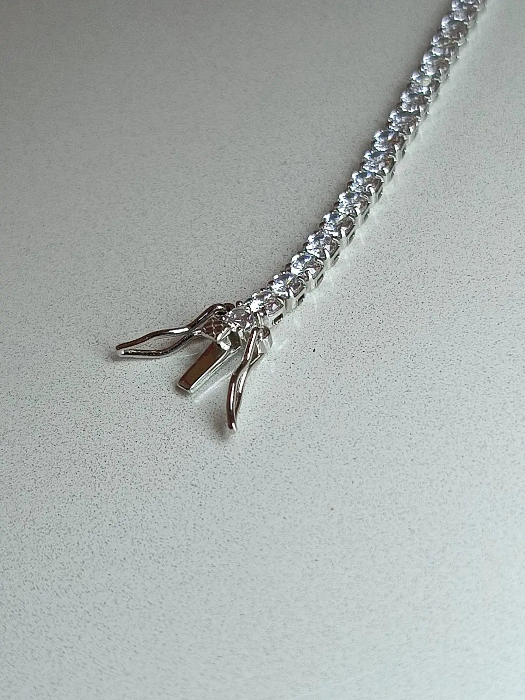 BRACCIALE TENNIS ZIRCONI BIANCHI 3 MM ARGENTO