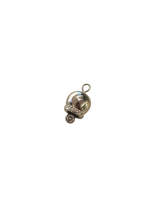 Ciondolo campanella zirconata silver