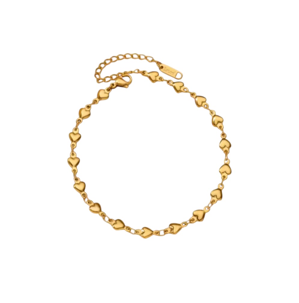 Cavigliera cuoricini gold